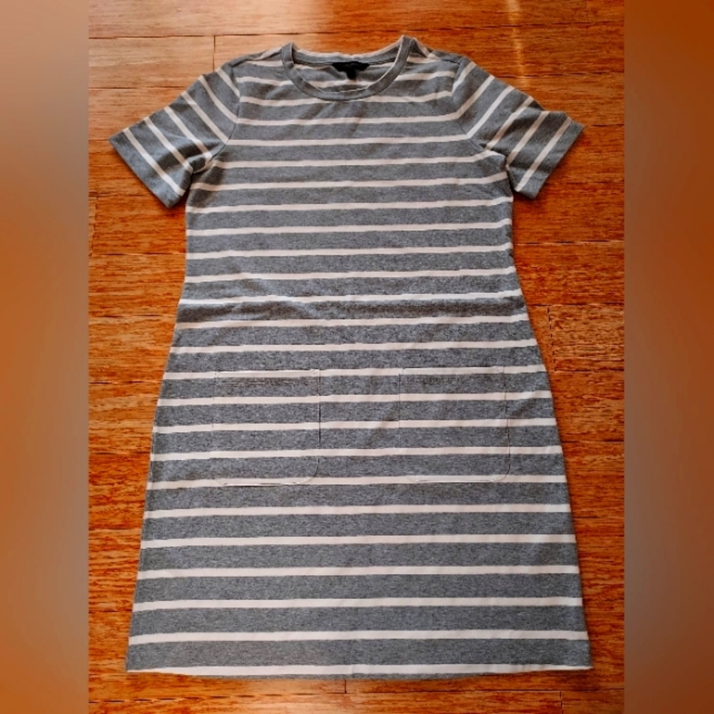 Banana republic cotton stripe dress size M